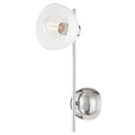 Belle Wall Sconce - Polished Nickel / Opal