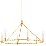 Josephine Chandelier - Gold Leaf