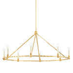 Josephine Chandelier - Gold Leaf