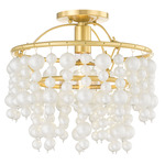 Kinsley Ceiling Light - Aged Brass / Pearl