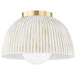 Eloise Ceiling Light - Aged Brass / White Wash