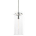 Haisley Pendant - Polished Nickel / Clear