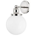 Beverly Wall Sconce - Polished Nickel / Opal