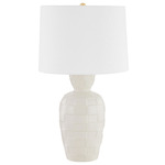 Dawn Table Lamp - Cream / White Linen