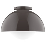 Axis Dome Ceiling Light with Glass - Architectural Bronze / Opal
