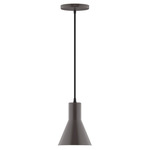 Axis Flare Cord Hung Pendant - Architectural Bronze