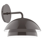 Nest Curved Arm Wall Sconce - Architectural Bronze
