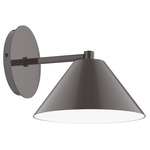 Axis Cone Straight Arm Wall Light - Architectural Bronze