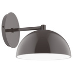 Axis Dome Straight Arm Wall Light - Architectural Bronze