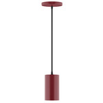 Axis Beam Cord Hung Cylinder Pendant - Barn Red