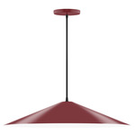 Axis Shallow Cone Pendant - Barn Red