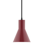 Axis Flare Cord Hung Pendant - Barn Red