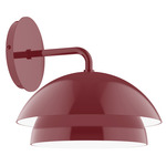 Nest Curved Arm Wall Light - Barn Red