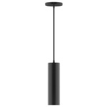 Axis Beam Cord Hung Cylinder Pendant - Black