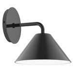Axis Pinnacle Curved Arm Wall Sconce - Black