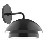 Nest Curved Arm Wall Sconce - Black