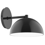 Axis Dome Straight Arm Wall Light - Black