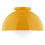 Axis Dome Ceiling Light with Glass - Bright Yellow / Opal