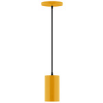Axis Beam Cord Hung Cylinder Pendant - Bright Yellow