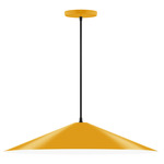Axis Shallow Cone Pendant - Bright Yellow