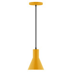 Axis Flare Cord Hung Pendant - Bright Yellow