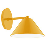 Axis Cone Straight Arm Wall Light - Bright Yellow