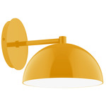 Axis Dome Straight Arm Wall Light - Bright Yellow
