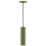 Axis Beam Cord Hung Cylinder Pendant - Fern Green