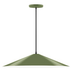 Axis Vessel Cord Hung Pendant - Fern Green