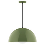 Axis Dome Globe Pendant - Fern Green / Opal
