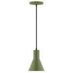 Axis Flare Cord Hung Pendant - Fern Green