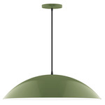 Axis Plateau Cord Hung Pendant - Fern Green