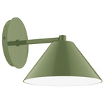 Axis Cone Straight Arm Wall Light - Fern Green