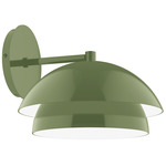 Nest Straight Arm Outdoor Wall Light - Fern Green