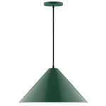 Axis Cone Pendant - Forest Green