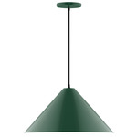 Axis Pinnacle Cord Hung Pendant - Forest Green