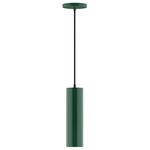 Axis Beam Cord Hung Cylinder Pendant - Forest Green