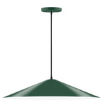 Axis Shallow Cone Pendant - Forest Green