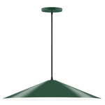 Axis Vessel Cord Hung Pendant - Forest Green
