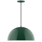 Axis Dome Pendant - Forest Green