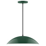 Axis Plateau Cord Hung Pendant - Forest Green