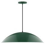 Axis Plateau Cord Hung Pendant - Forest Green