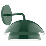 Nest Curved Arm Wall Light - Forest Green