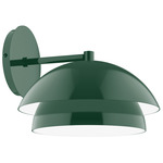 Nest Straight Arm Wall Light - Forest Green