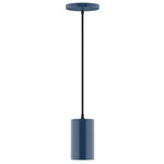 Axis Beam Cord Hung Cylinder Pendant - Navy