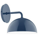 Axis Arcade Curved Arm Wall Sconce - Navy