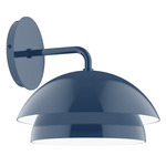 Nest Curved Arm Wall Light - Navy