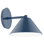 Axis Cone Straight Arm Wall Light - Navy