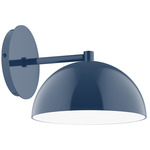 Axis Dome Straight Arm Wall Light - Navy