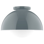 Axis Dome Ceiling Light with Glass - Slate Gray / Opal